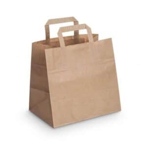 Bolsa de papel kraft marron